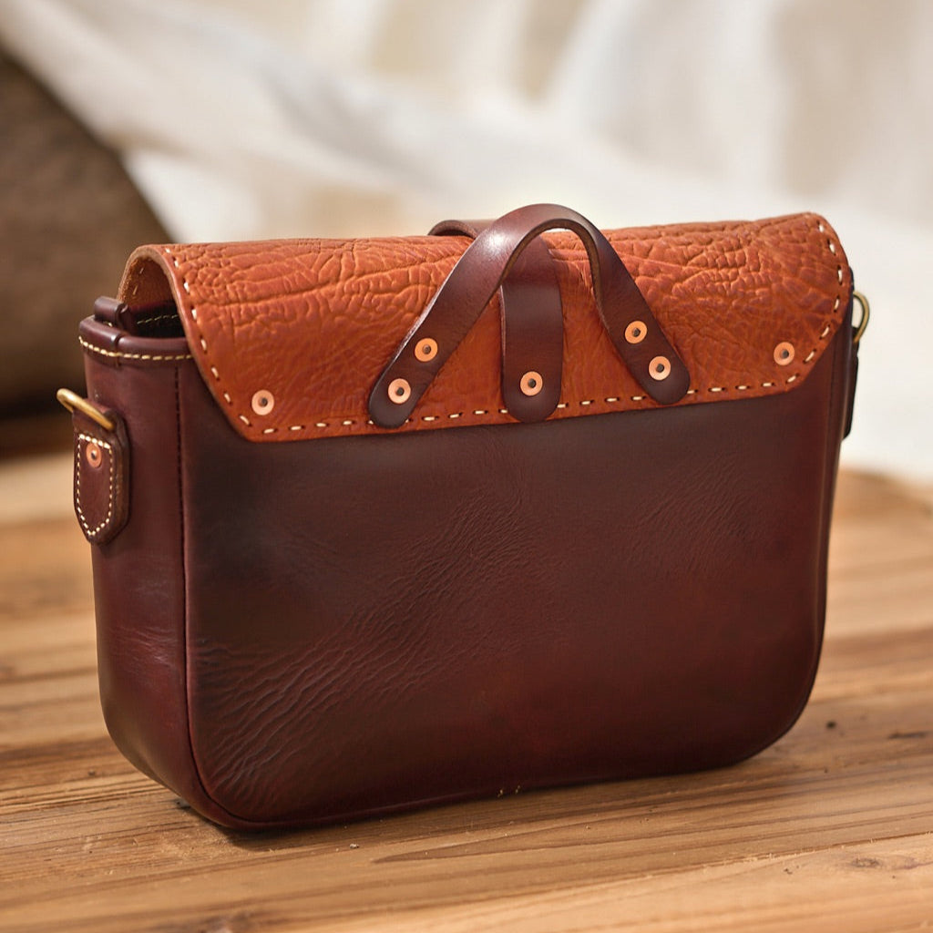 Full Grain Leather Satchel - Image 7