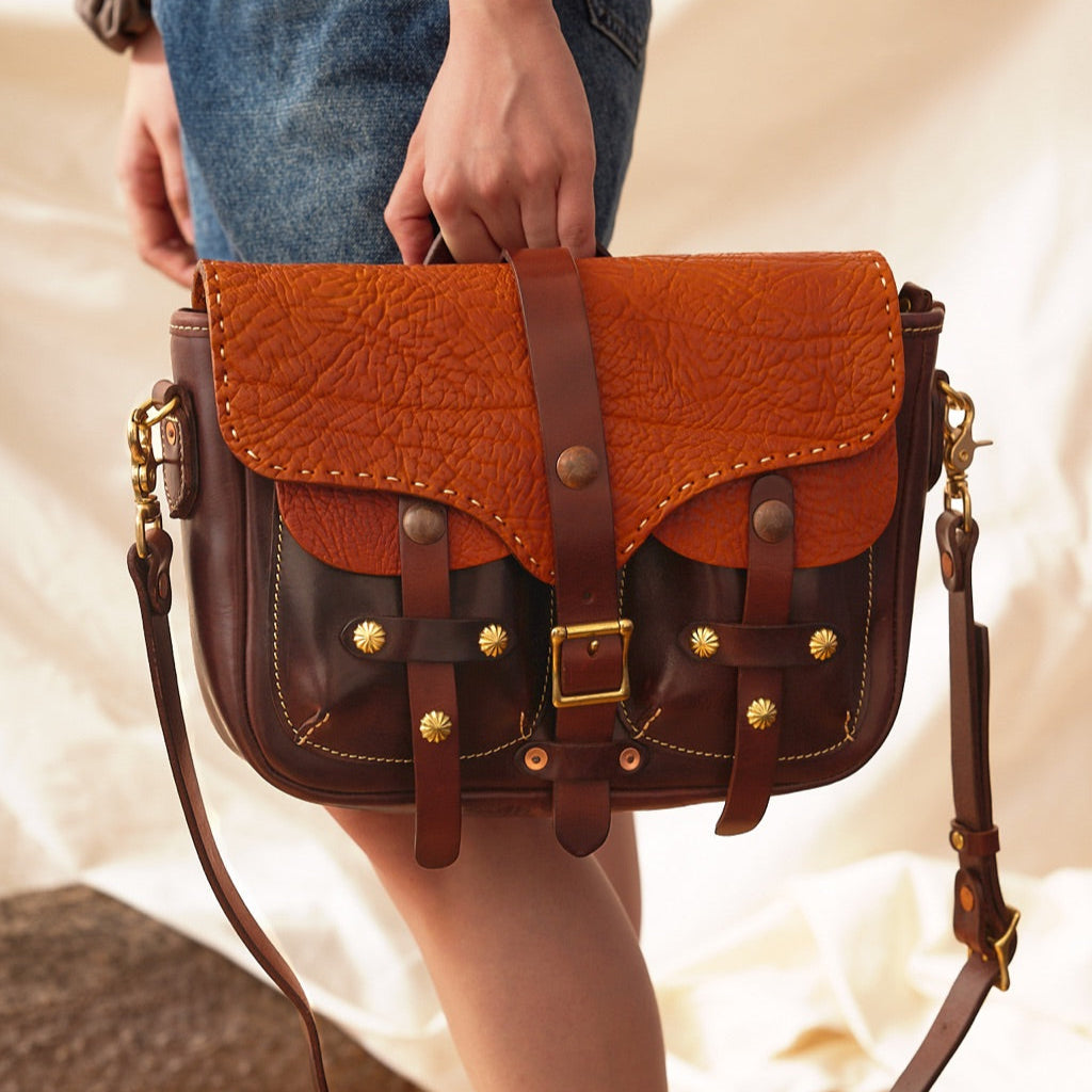 Full Grain Leather Satchel - Image 5