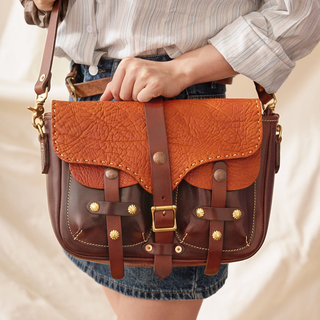Full Grain Leather Satchel - Image 4