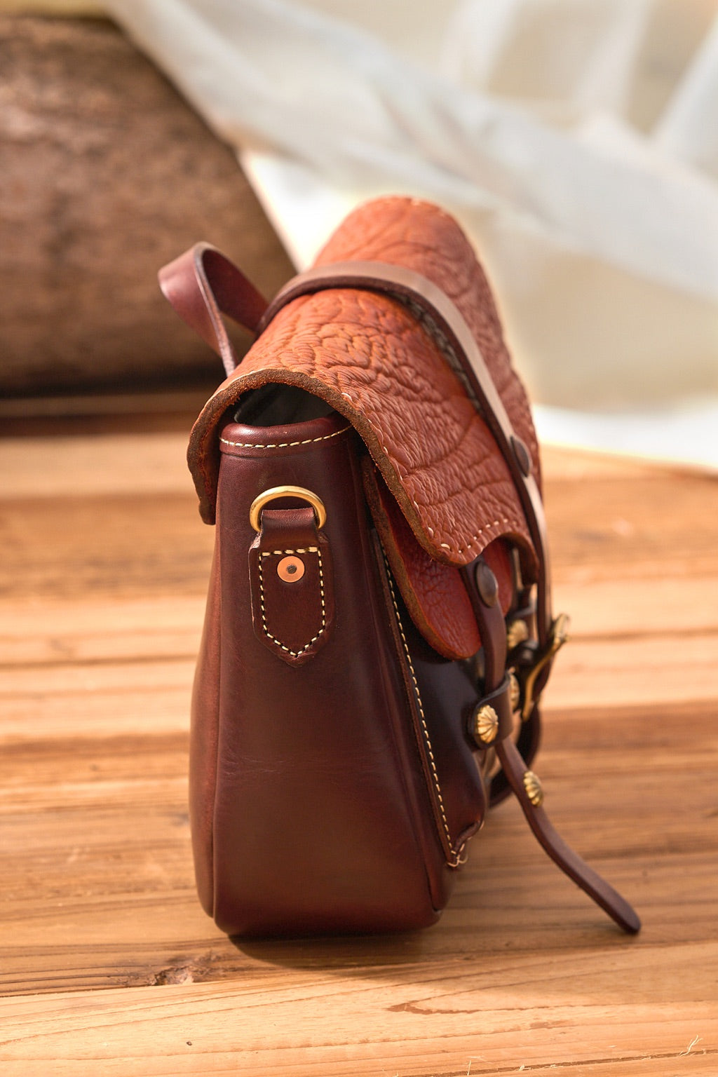 Full Grain Leather Satchel - Image 6